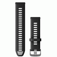 Band for Forerunner 265 - Black/Powder Gray with Slate Hardware -22MM - 010-11251-A0 - Garmin